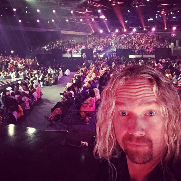 Nathan Smith performing at a concert