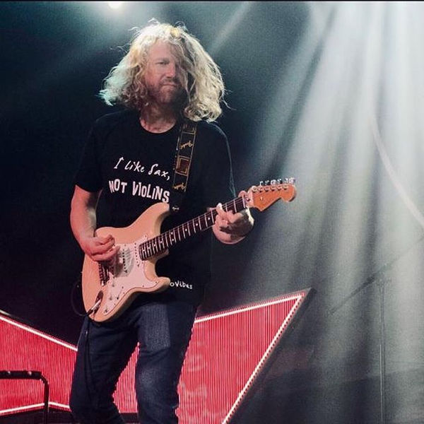 Nathan Smith on stage during a show
